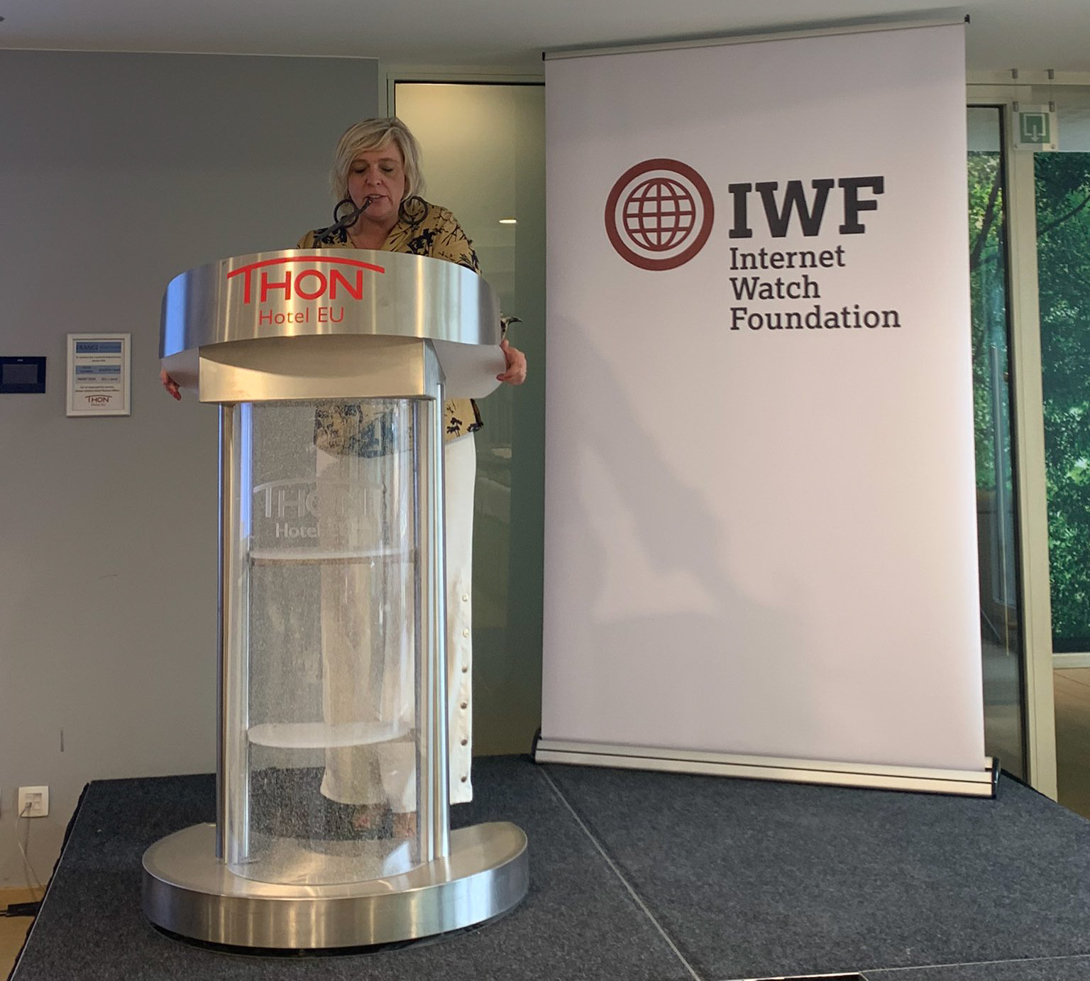 MEP Hilde Vautmans speaks at the IWF’s 25th anniversary event in Brussels in April